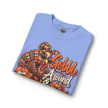 Thanksgiving Long Sleeve Tee — "Gobble Around & Find Out" Turkey Graphic