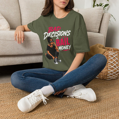 Bad Decisions & Bail Money T-Shirt — Funny Bachelorette Party Tee
