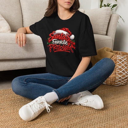 Santa’s Favorite Problem T-Shirt — Funny Holiday Christmas Tee