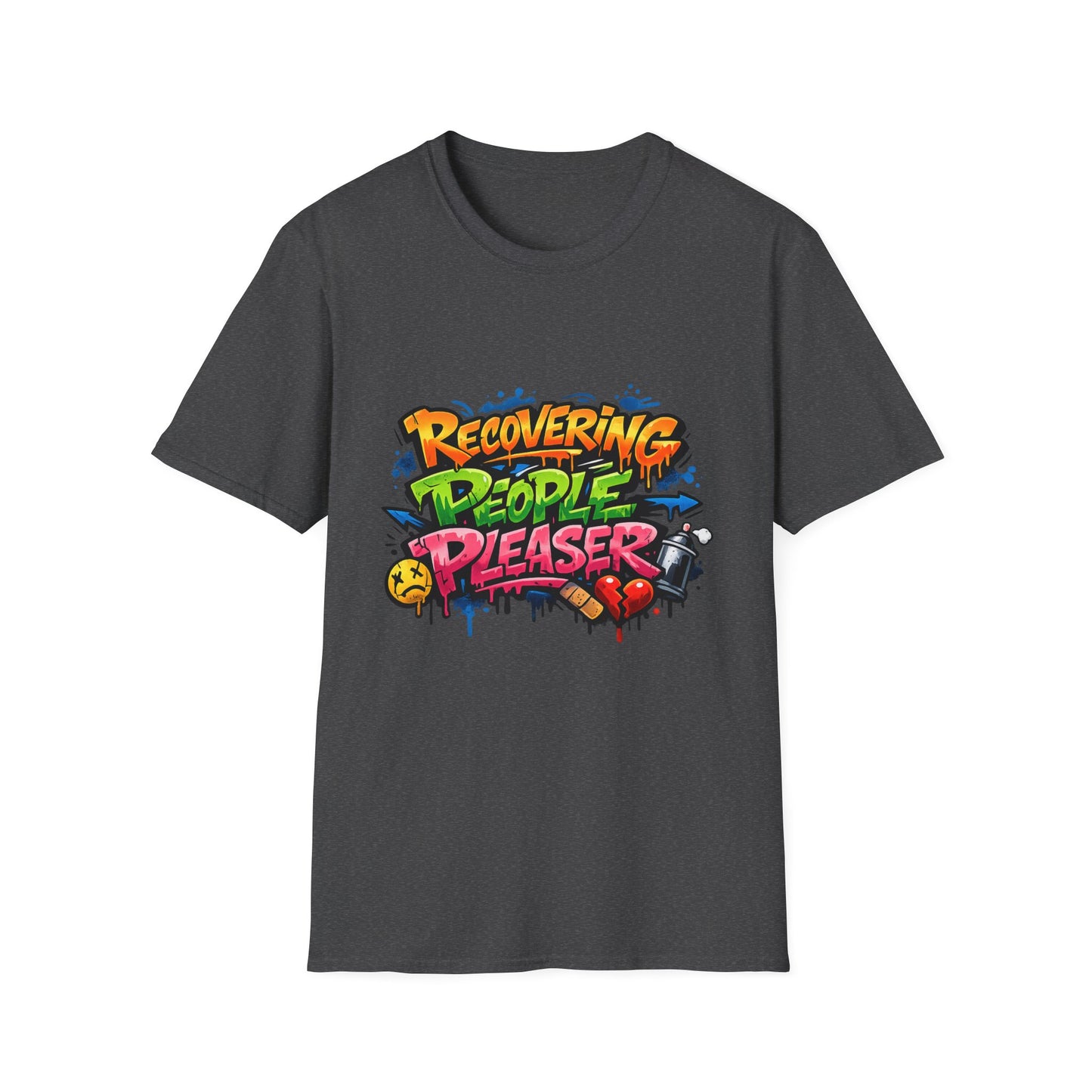 Recovering People Pleaser T-Shirt - Bold Graffiti Recovery Tee