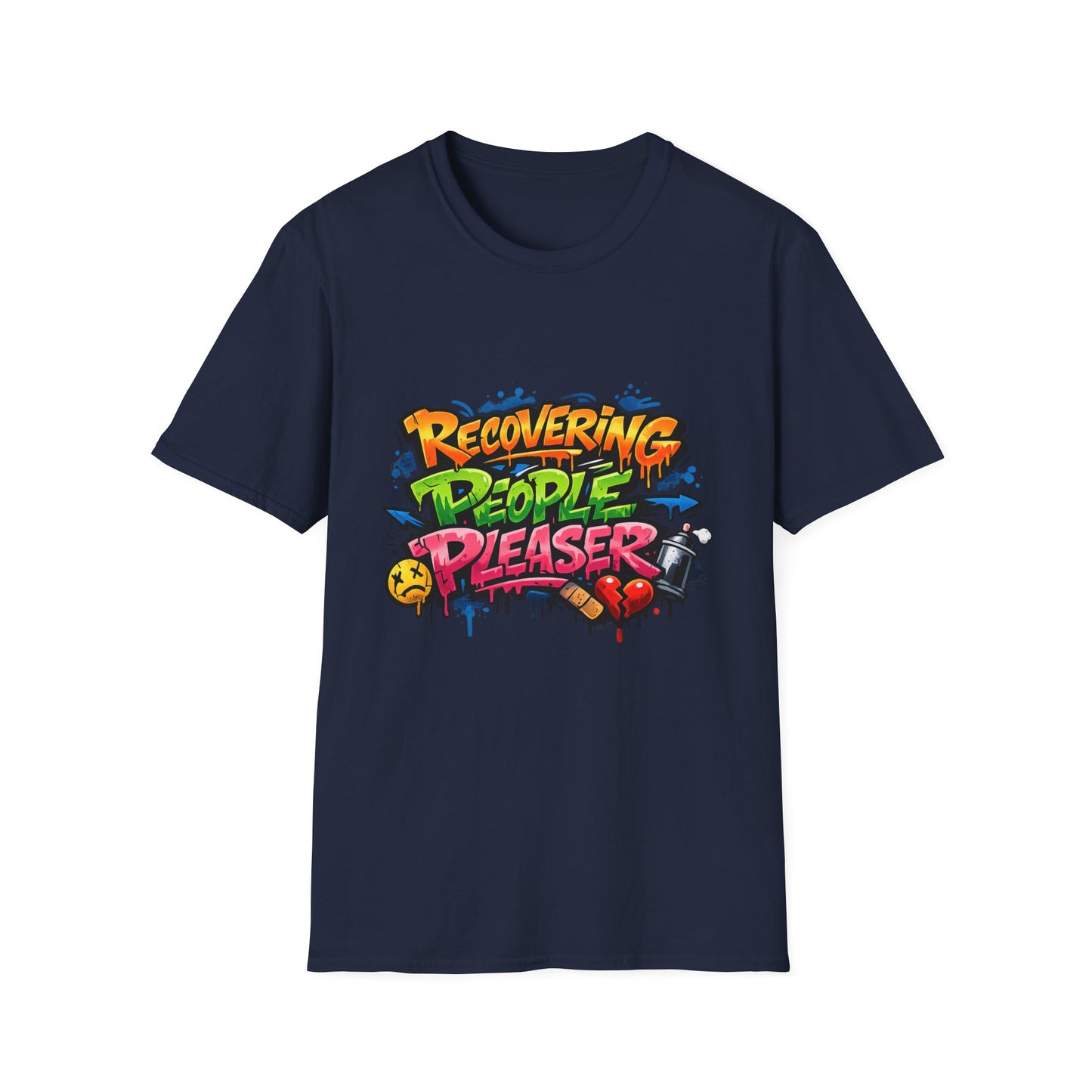 Recovering People Pleaser T-Shirt - Bold Graffiti Recovery Tee