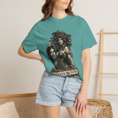 Medusa Graphic T-Shirt — 'Girls Will Be Girls' Mythic Punk Tee