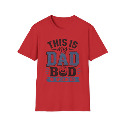 Dad Bod T-Shirt — "This Is My Dad Bod No Apologies" Vintage Father’s Day Tee