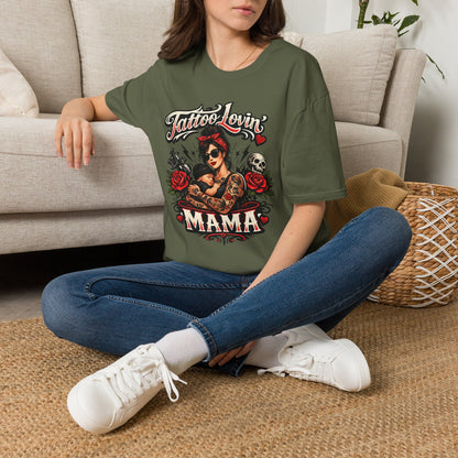 Tattoo Lovin' Mama T-Shirt — Retro Rockabilly Tattoo Mom Tee