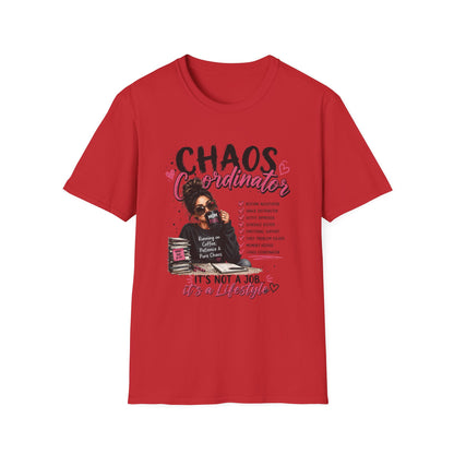 Chaos Coordinator T-Shirt — Funny Mom/Teacher Life Tee ("Chaos Coordinator")