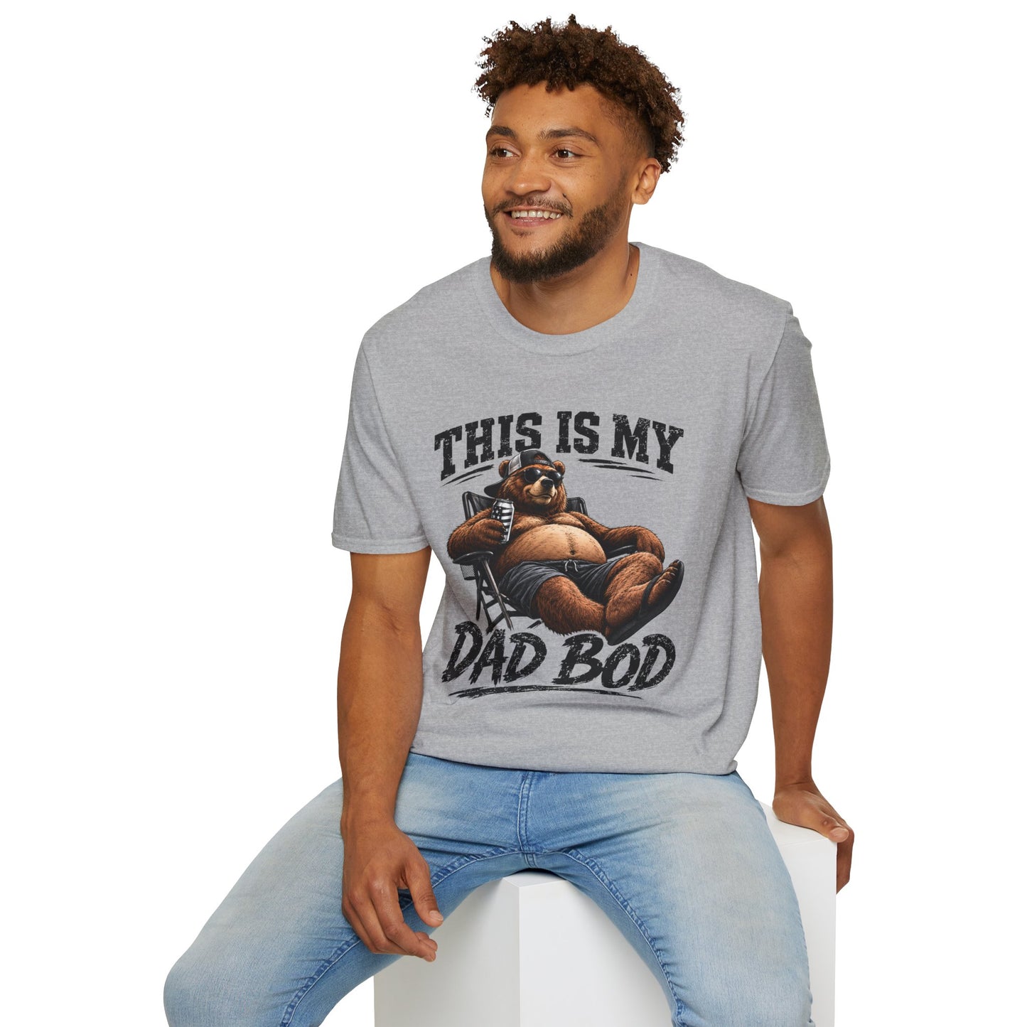 Dad Bod T-Shirt — "This Is My Dad Bod" Funny Bear Graphic Tee