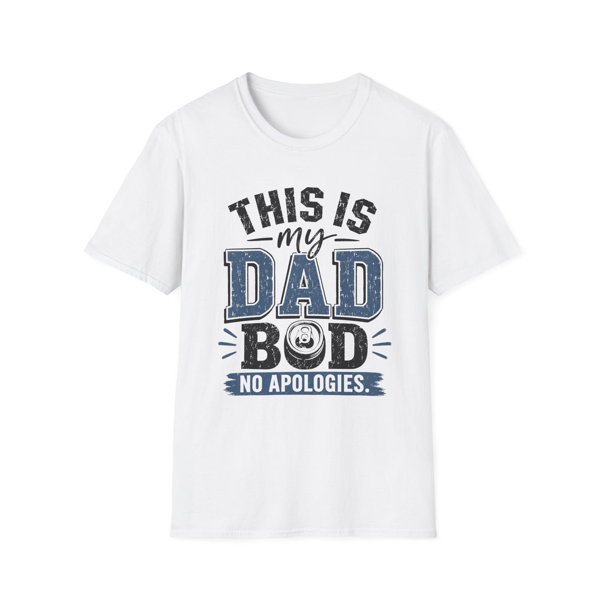 Dad Bod T-Shirt — "This Is My Dad Bod No Apologies" Vintage Father’s Day Tee