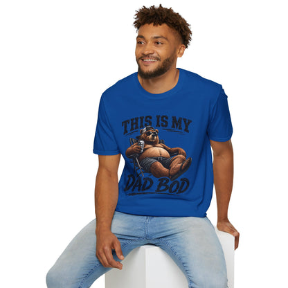 Dad Bod T-Shirt — "This Is My Dad Bod" Funny Bear Graphic Tee