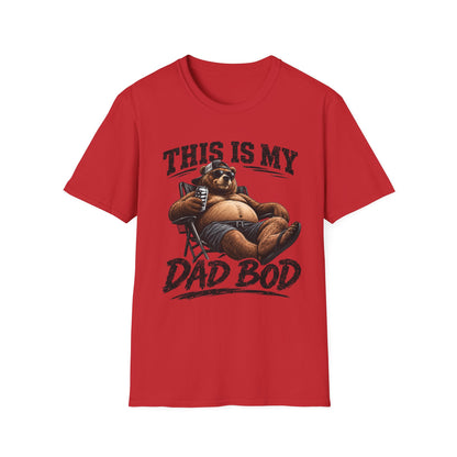 Dad Bod T-Shirt — "This Is My Dad Bod" Funny Bear Graphic Tee