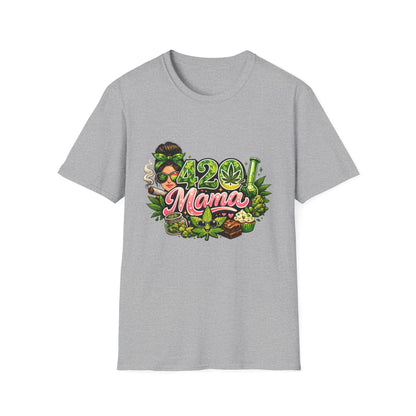 420 Mama T-Shirt — Funny Cannabis Mom Graphic Tee