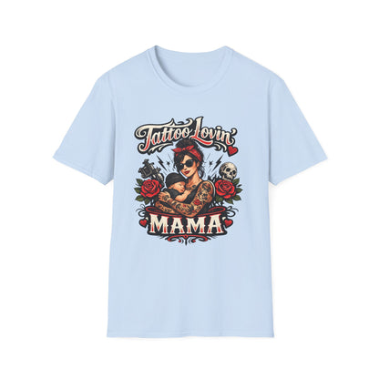 Tattoo Lovin' Mama T-Shirt — Retro Rockabilly Tattoo Mom Tee