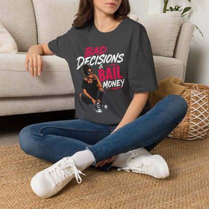 Bad Decisions & Bail Money T-Shirt — Funny Bachelorette Party Tee