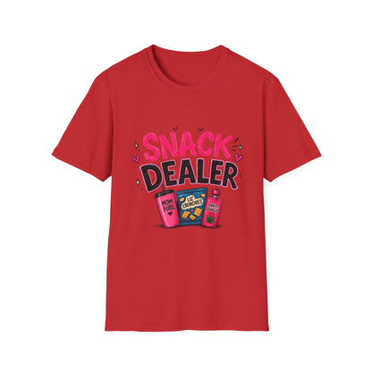 Snack Dealer T‑Shirt — Funny Candy & Chips Lover Tee