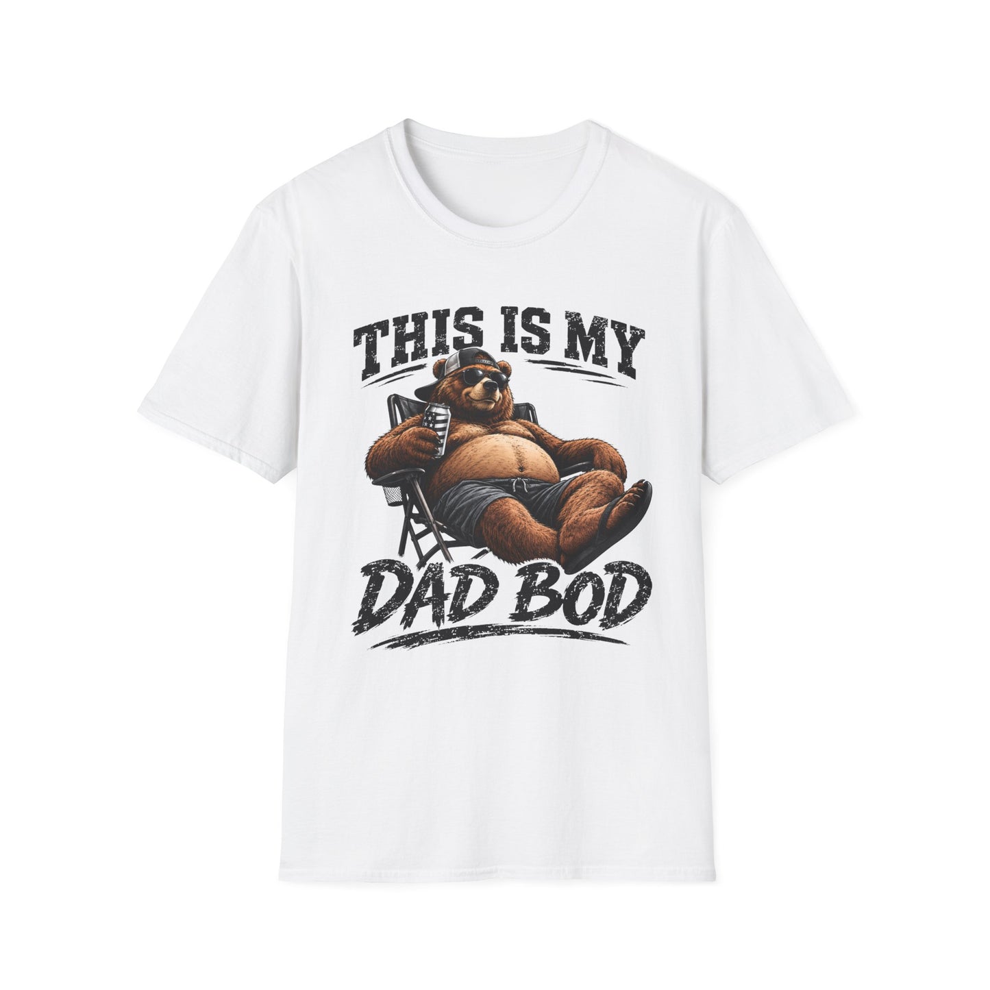 Dad Bod T-Shirt — "This Is My Dad Bod" Funny Bear Graphic Tee