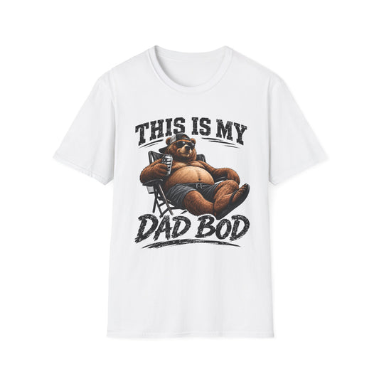 Dad Bod T-Shirt — "This Is My Dad Bod" Funny Bear Graphic Tee