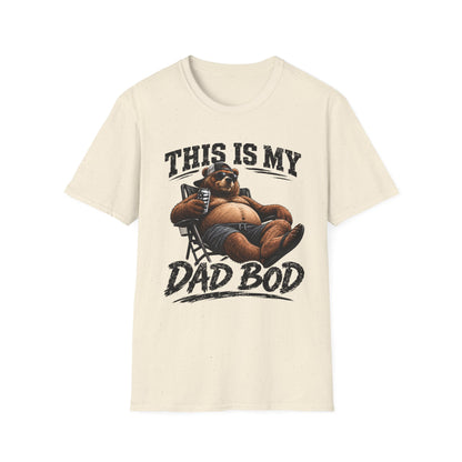 Dad Bod T-Shirt — "This Is My Dad Bod" Funny Bear Graphic Tee