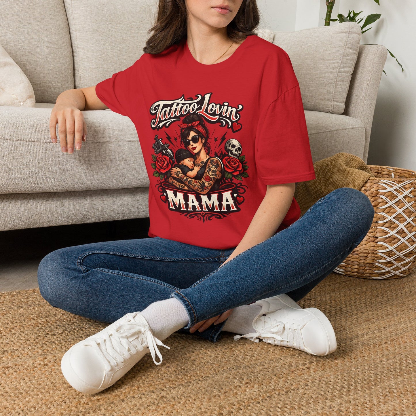 Tattoo Lovin' Mama T-Shirt — Retro Rockabilly Tattoo Mom Tee