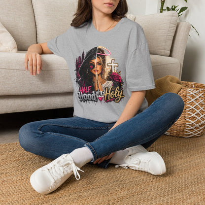 Half Bad Half Holy T-Shirt — Dual-Face Angel & Rebel Graphic Tee