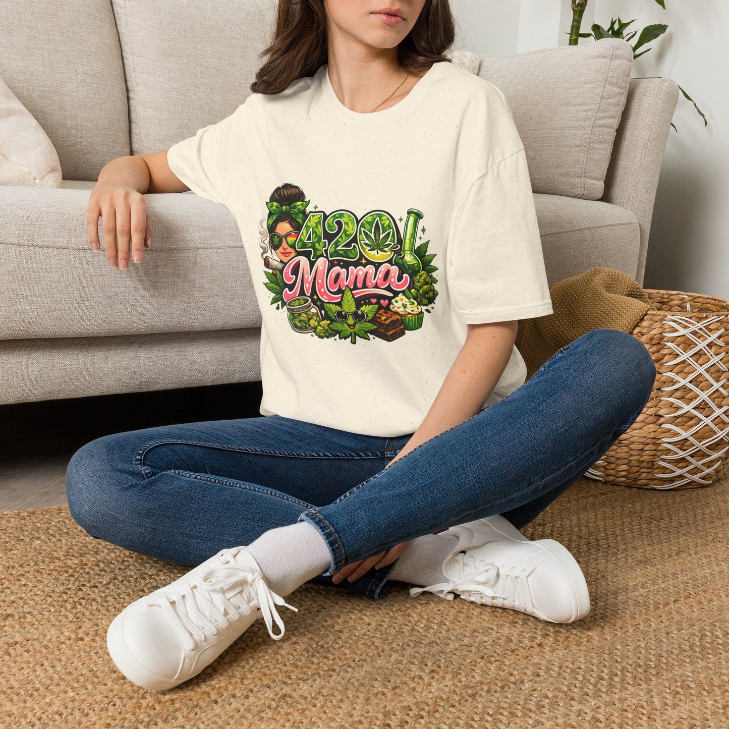 420 Mama T-Shirt — Funny Cannabis Mom Graphic Tee