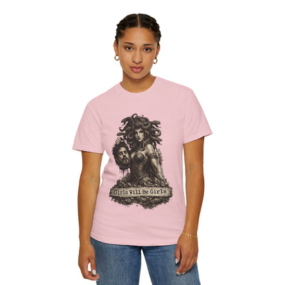 Medusa Graphic T-Shirt — 'Girls Will Be Girls' Mythic Punk Tee