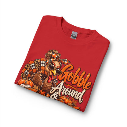 Thanksgiving Long Sleeve Tee — "Gobble Around & Find Out" Turkey Graphic