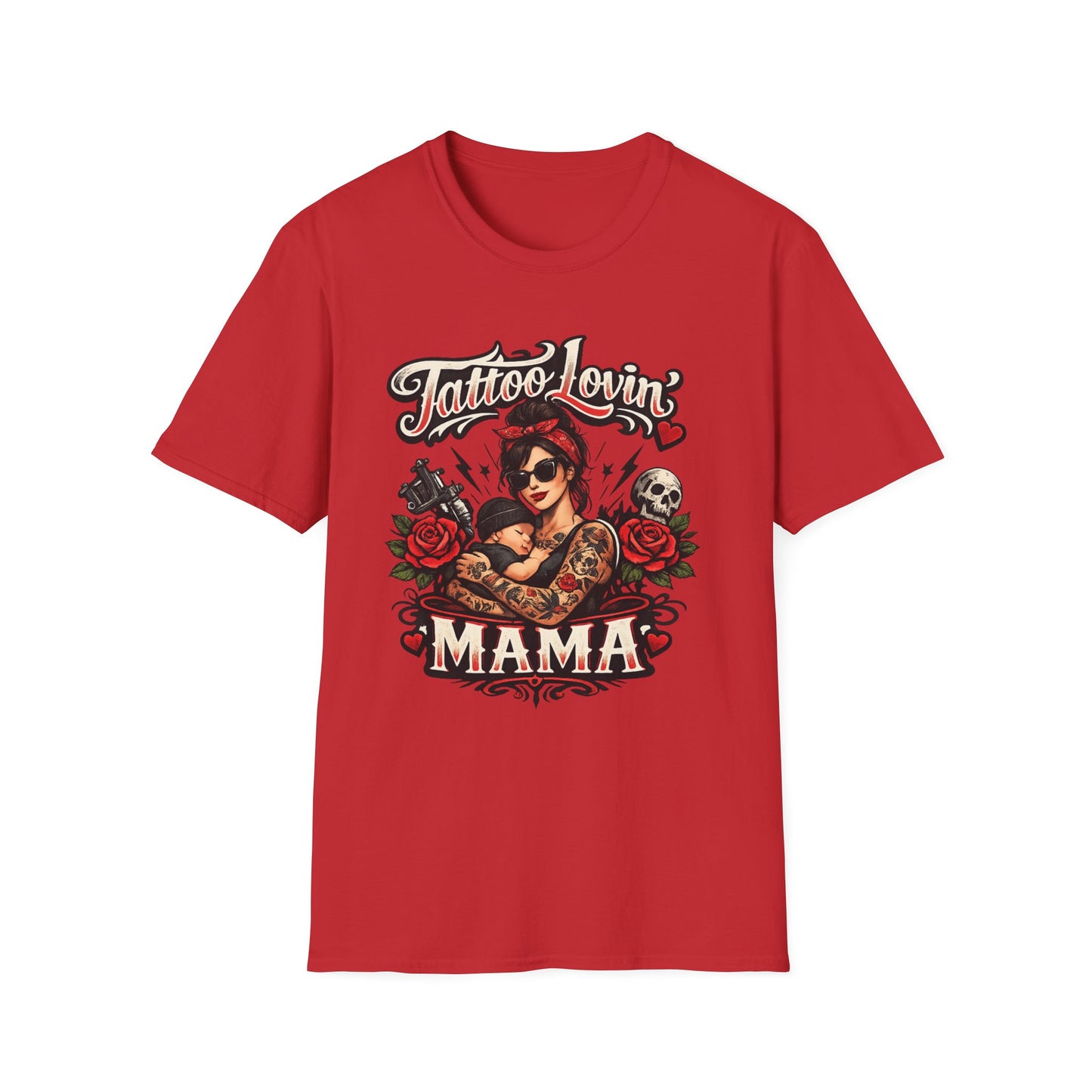 Tattoo Lovin' Mama T-Shirt — Retro Rockabilly Tattoo Mom Tee