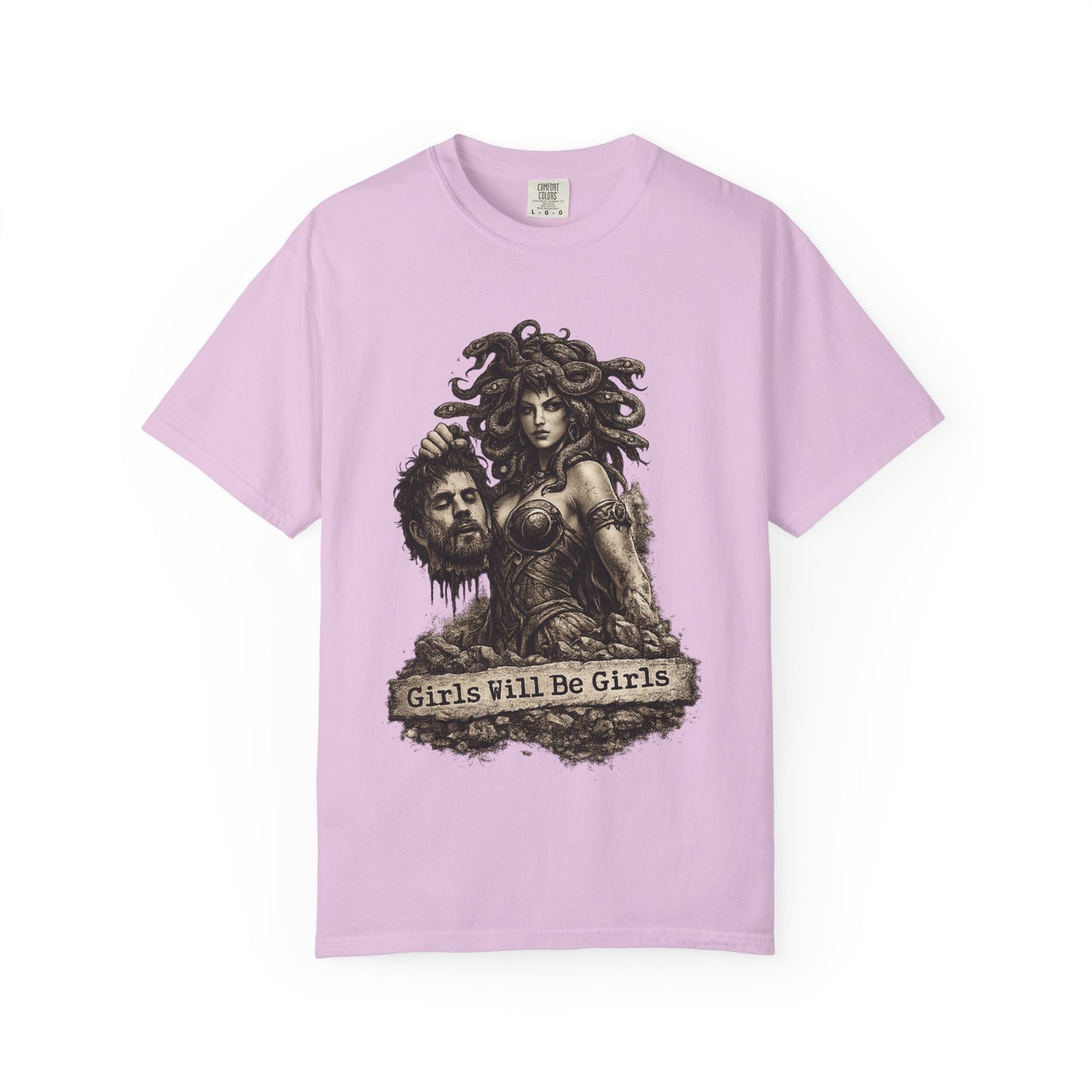 Medusa Graphic T-Shirt — 'Girls Will Be Girls' Mythic Punk Tee