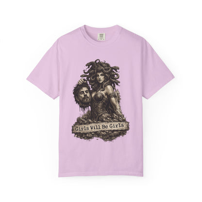 Medusa Graphic T-Shirt — 'Girls Will Be Girls' Mythic Punk Tee