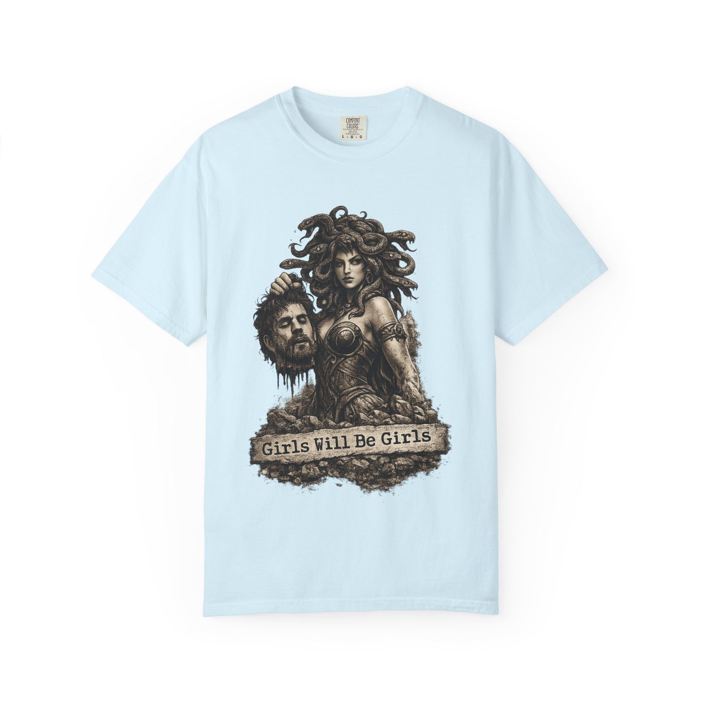 Medusa Graphic T-Shirt — 'Girls Will Be Girls' Mythic Punk Tee
