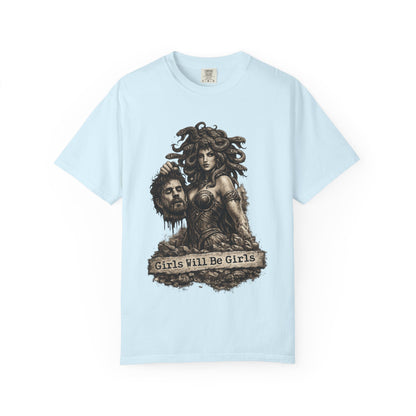 Medusa Graphic T-Shirt — 'Girls Will Be Girls' Mythic Punk Tee