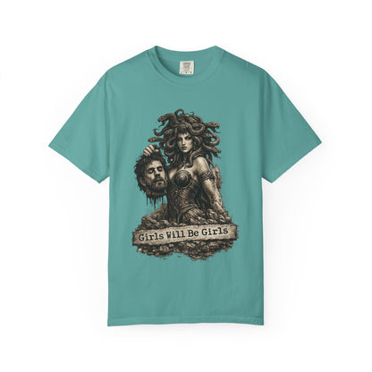 Medusa Graphic T-Shirt — 'Girls Will Be Girls' Mythic Punk Tee