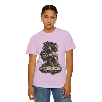 Medusa Graphic T-Shirt — 'Girls Will Be Girls' Mythic Punk Tee