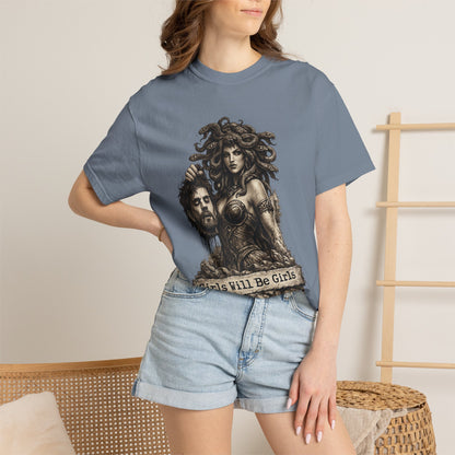 Medusa Graphic T-Shirt — 'Girls Will Be Girls' Mythic Punk Tee