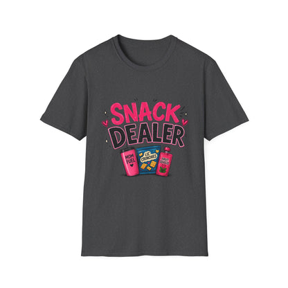 Snack Dealer T‑Shirt — Funny Candy & Chips Lover Tee