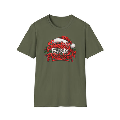 Santa’s Favorite Problem T-Shirt — Funny Holiday Christmas Tee