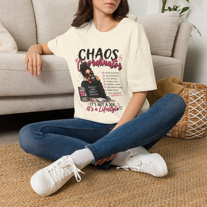 Chaos Coordinator T-Shirt — Funny Mom/Teacher Life Tee ("Chaos Coordinator")