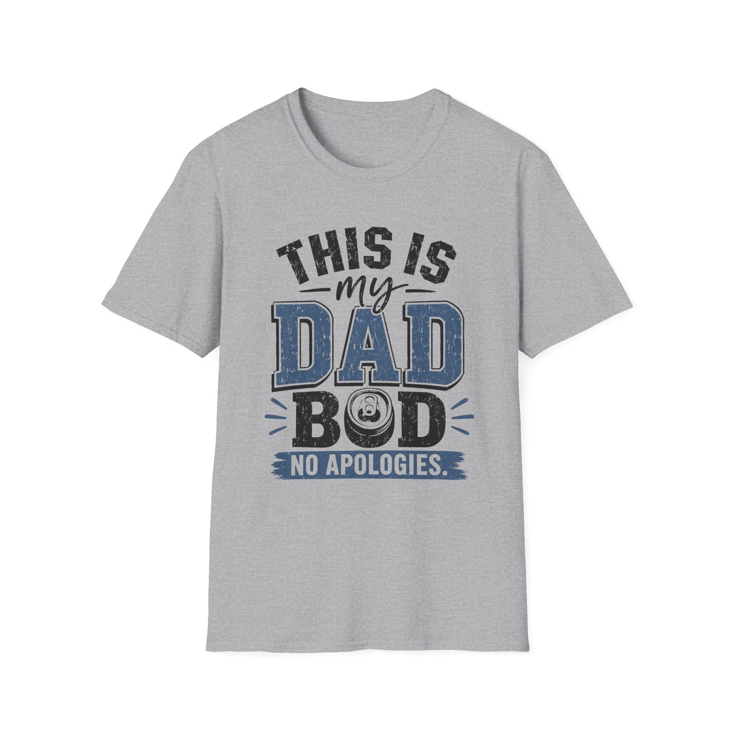 Dad Bod T-Shirt — "This Is My Dad Bod No Apologies" Vintage Father’s Day Tee