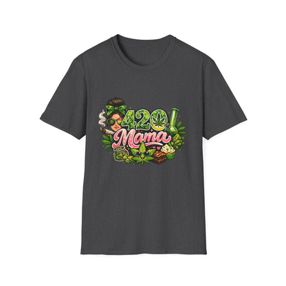 420 Mama T-Shirt — Funny Cannabis Mom Graphic Tee