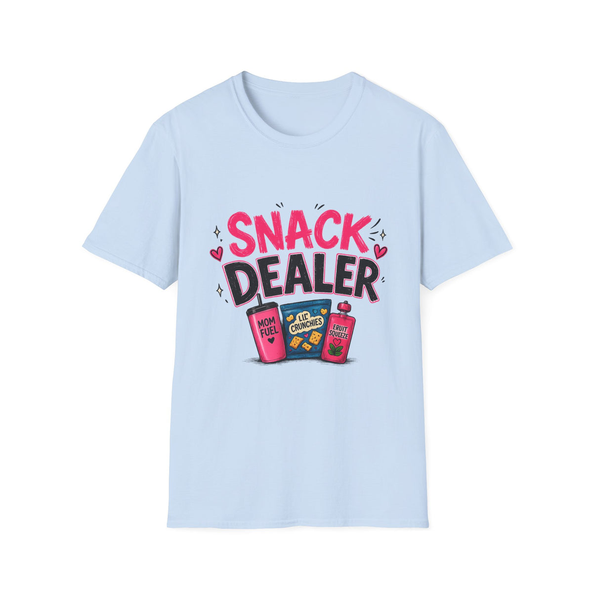 Snack Dealer T‑Shirt — Funny Candy & Chips Lover Tee