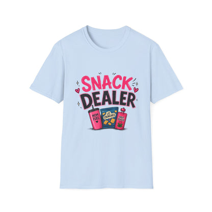 Snack Dealer T‑Shirt — Funny Candy & Chips Lover Tee