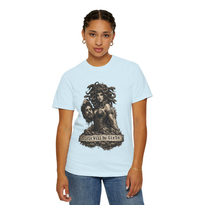 Medusa Graphic T-Shirt — 'Girls Will Be Girls' Mythic Punk Tee
