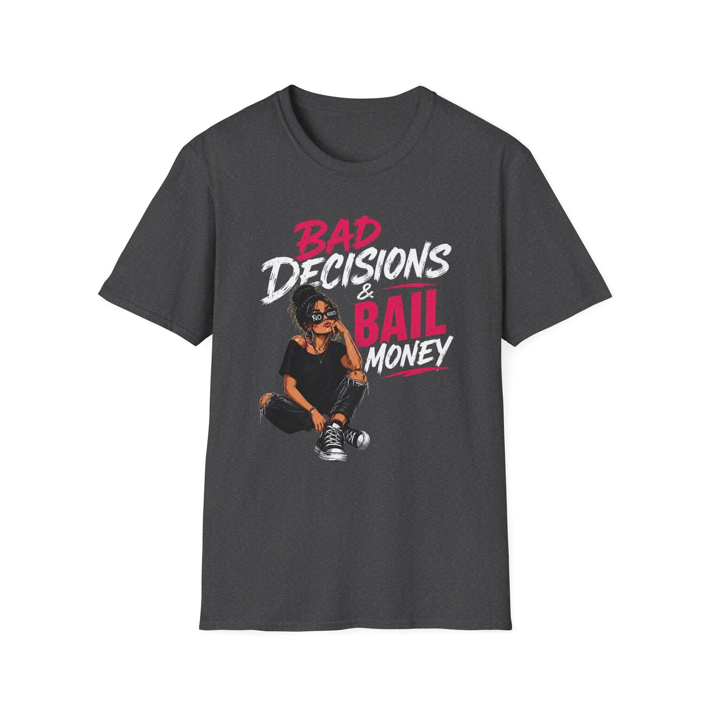 Bad Decisions & Bail Money T-Shirt — Funny Bachelorette Party Tee