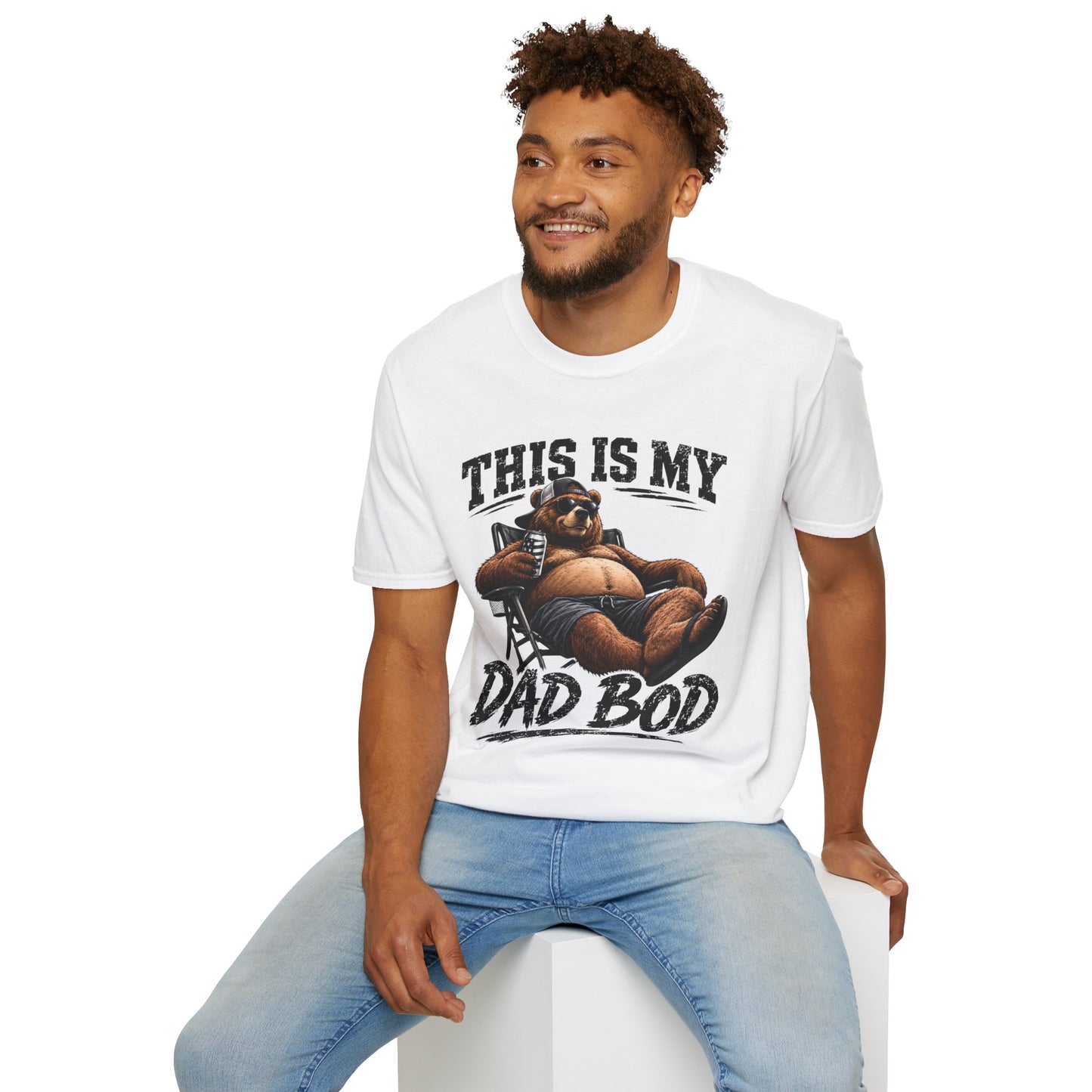 Dad Bod T-Shirt — "This Is My Dad Bod" Funny Bear Graphic Tee