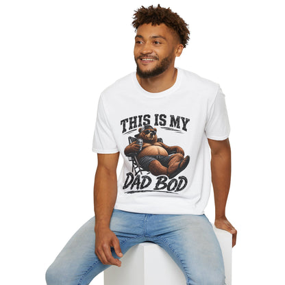 Dad Bod T-Shirt — "This Is My Dad Bod" Funny Bear Graphic Tee