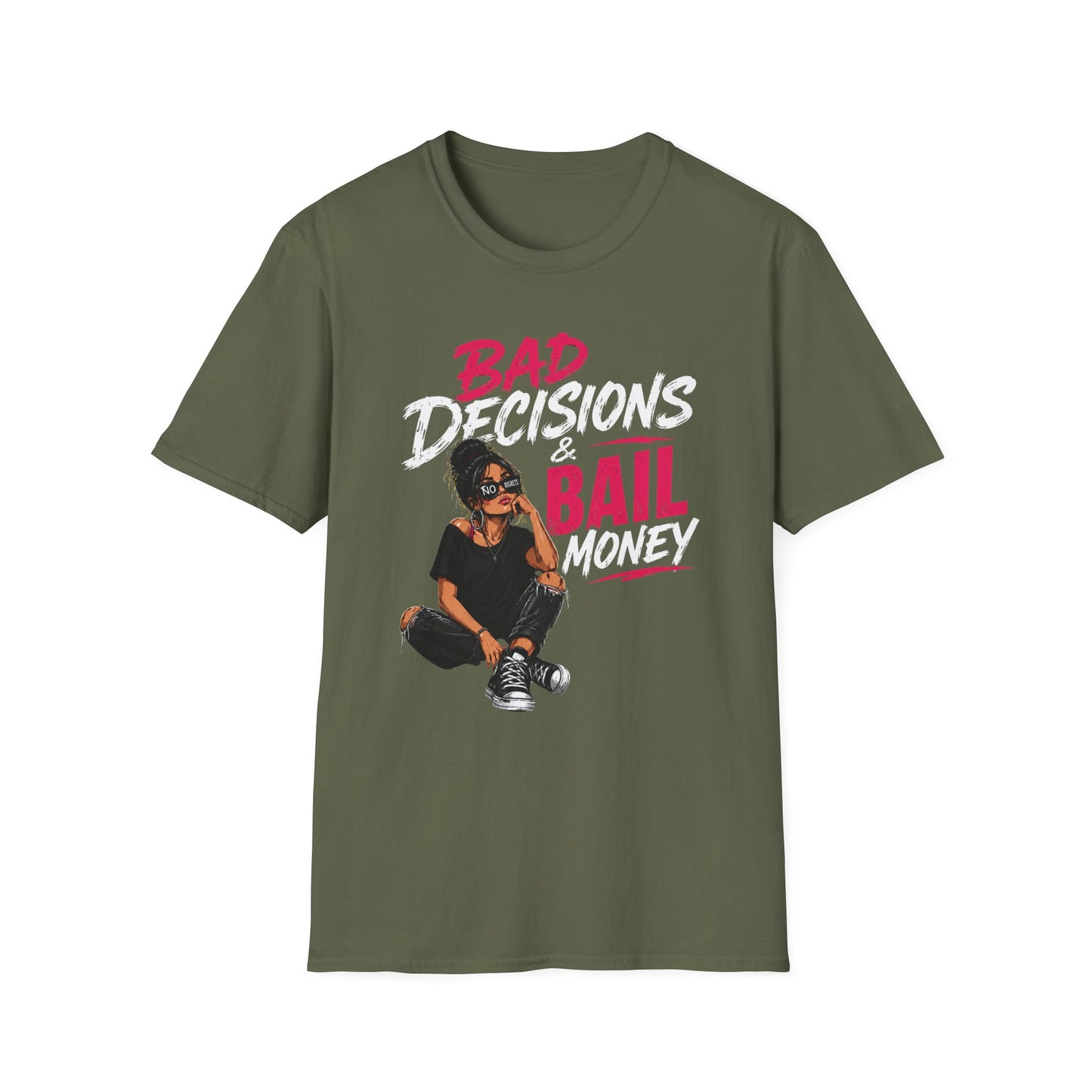 Bad Decisions & Bail Money T-Shirt — Funny Bachelorette Party Tee
