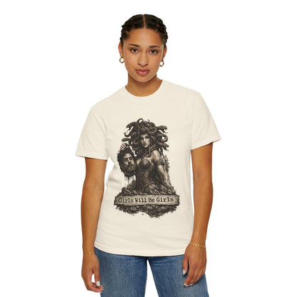 Medusa Graphic T-Shirt — 'Girls Will Be Girls' Mythic Punk Tee