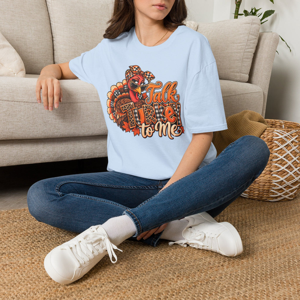 Talk Turkey to Me T-Shirt — Funny Thanksgiving Turkey Graphic Tee