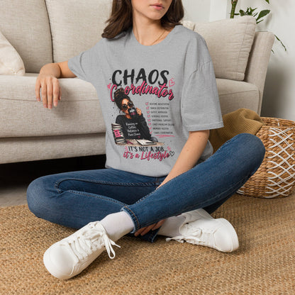 Chaos Coordinator T-Shirt — Funny Mom/Teacher Life Tee ("Chaos Coordinator")