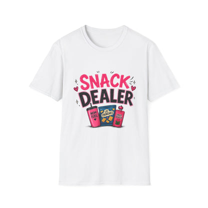Snack Dealer T‑Shirt — Funny Candy & Chips Lover Tee