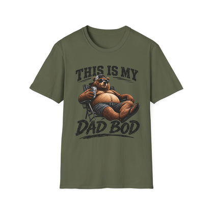 Dad Bod T-Shirt — "This Is My Dad Bod" Funny Bear Graphic Tee
